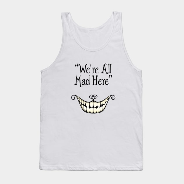 Cheshire cat's quote Tank Top by spilu